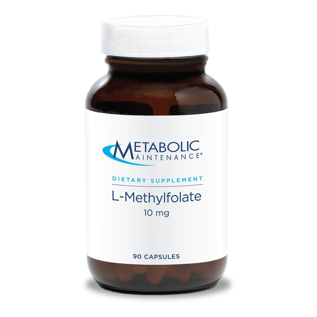 Μεταβολική Συντήρηση L- Methylfolate 10 mg - L Φολικό μεθύλιο, συμπλήρωμα μεθυλοφολικού οξέος για γυναίκες & άνδρες, μεθυλιωμένη βιταμίνη B9 (5- MTHF) για την υγεία του εγκεφάλου, την εστίαση, και την ηρεμία - 90 κάψουλες (πακέτο του 1)