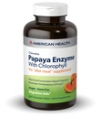 American Health Chewable Papaya Ένζυμο με Chlorophyl 600 Chwbls