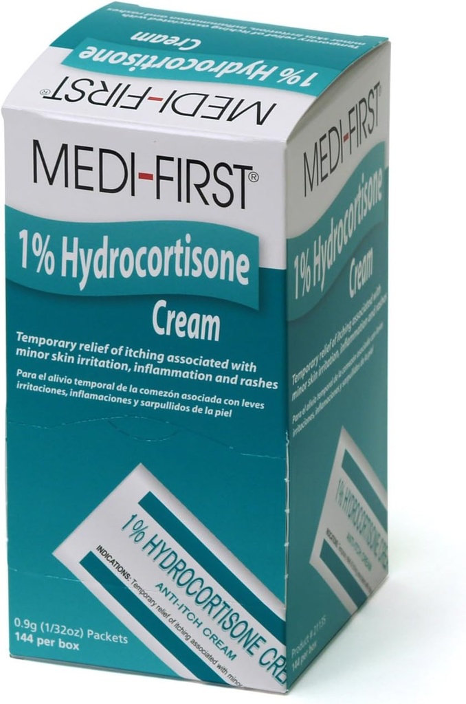 Hydrocortisone Anti-Itch πακέτα κρέμας για την πρώτη βοήθεια & σετ έκτακτης ανάγκης, 144 πακέτο