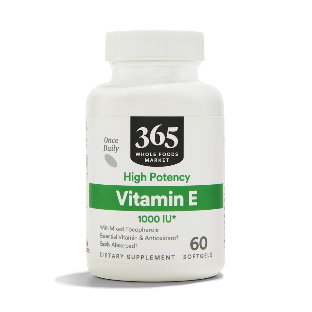 365 by Whole Foods Market, Vitamin E 1000 IU, 60 Count