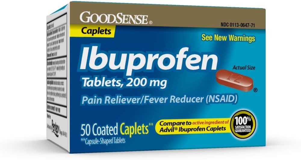 GoodSense Ibuprofen Pain Reliever/Φυσικό μειωτήρα, 200 mg, 50- Count