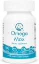 Omega Max - 60 Ct Enteric Coated, Όχι Burp Fish Oil I Omega-3 EPA DHA συμπλήρωμα I καρδιά, όραση, εγκέφαλος & ανοσοποιητική υποστήριξη, 2000mg/serving