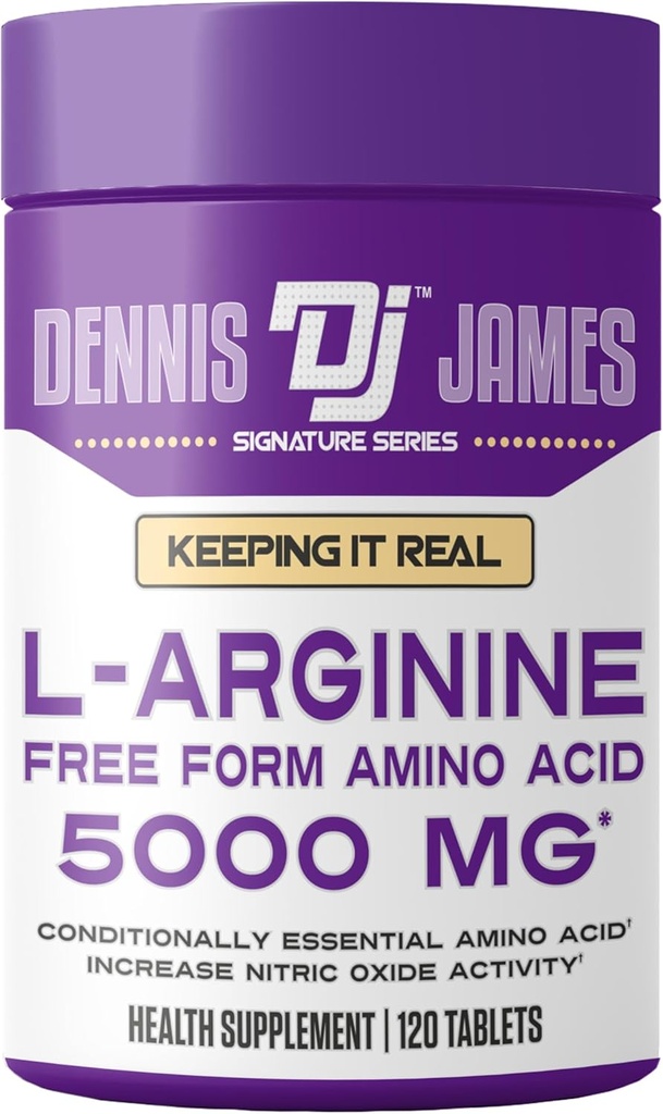 DENNIS JAMES Signature Series L-Arginine 5000mg |120 Tablet | 60 Serving