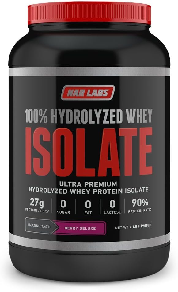 Υδρολυμένη πρωτεΐνη ορού γάλακτος Isolate 2 lbs (Berry Deluxe)