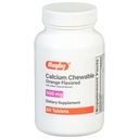 Rugby 500mg Calcium Chewable Tablets - Dietary Supplement - Orange Flavored - 60 Count (1 Pack)