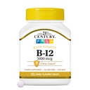 21st Century Vitamin B12 5000 mcg Supplement, (110 Count), Cherry Flavored Sublingual Tablets, Quick Dissolving Formula, Gluten-Free & Non-GMO, No Added Yeast, Artificial Flavors, or Colors