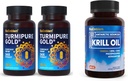 BioEmblem Turmeric Curcumin με κλινικά Σπουδασμένη TurmiPure Ανταρκτική συμπλήρωμα λαδιού κριλ
