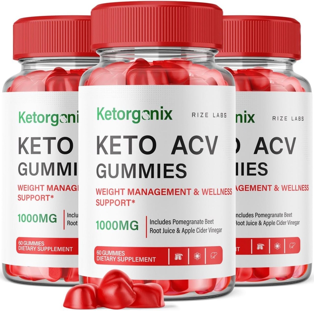 riize labs Ketorganix Keto ACV Gummies for Advanced Weight Loss Ketorganix Keto Gummies with Apple Cider Vinegar Supplement Bely Fat Gomitas Pastillas (180 Gummies) (Pack of 3)