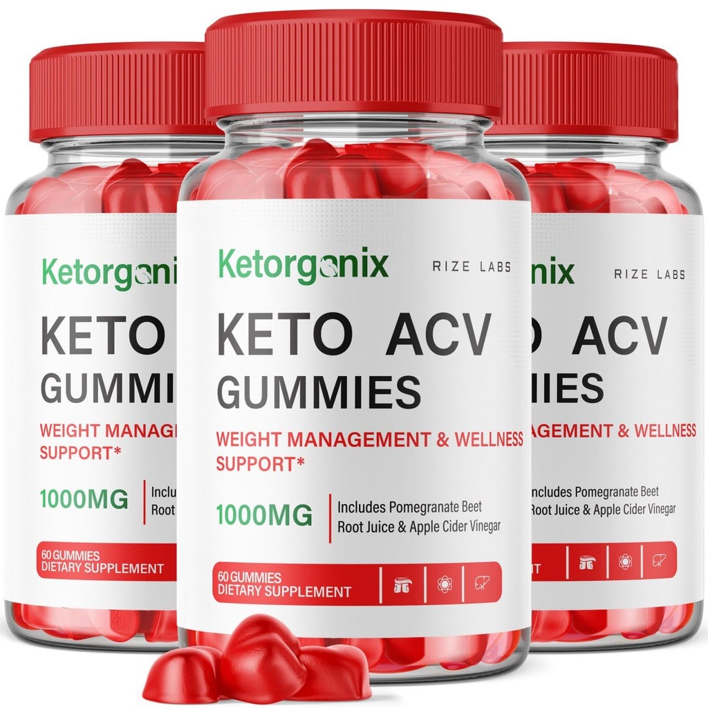 riize labs Ketorganix Keto ACV Gummies for Advanced Weight Loss Ketorganix Keto Gummies with Apple Cider Vinegar Supplement Bely Fat Gomitas Pastillas (180 Gummies) (Pack of 3)