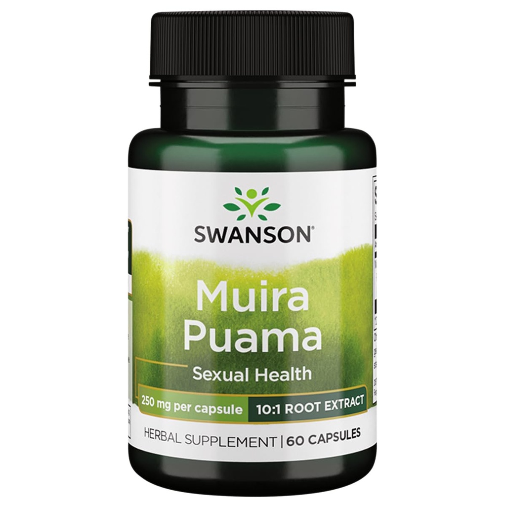 Swanson Muira Puama (10:1) 250 Milligrams 60 Κάψουλες