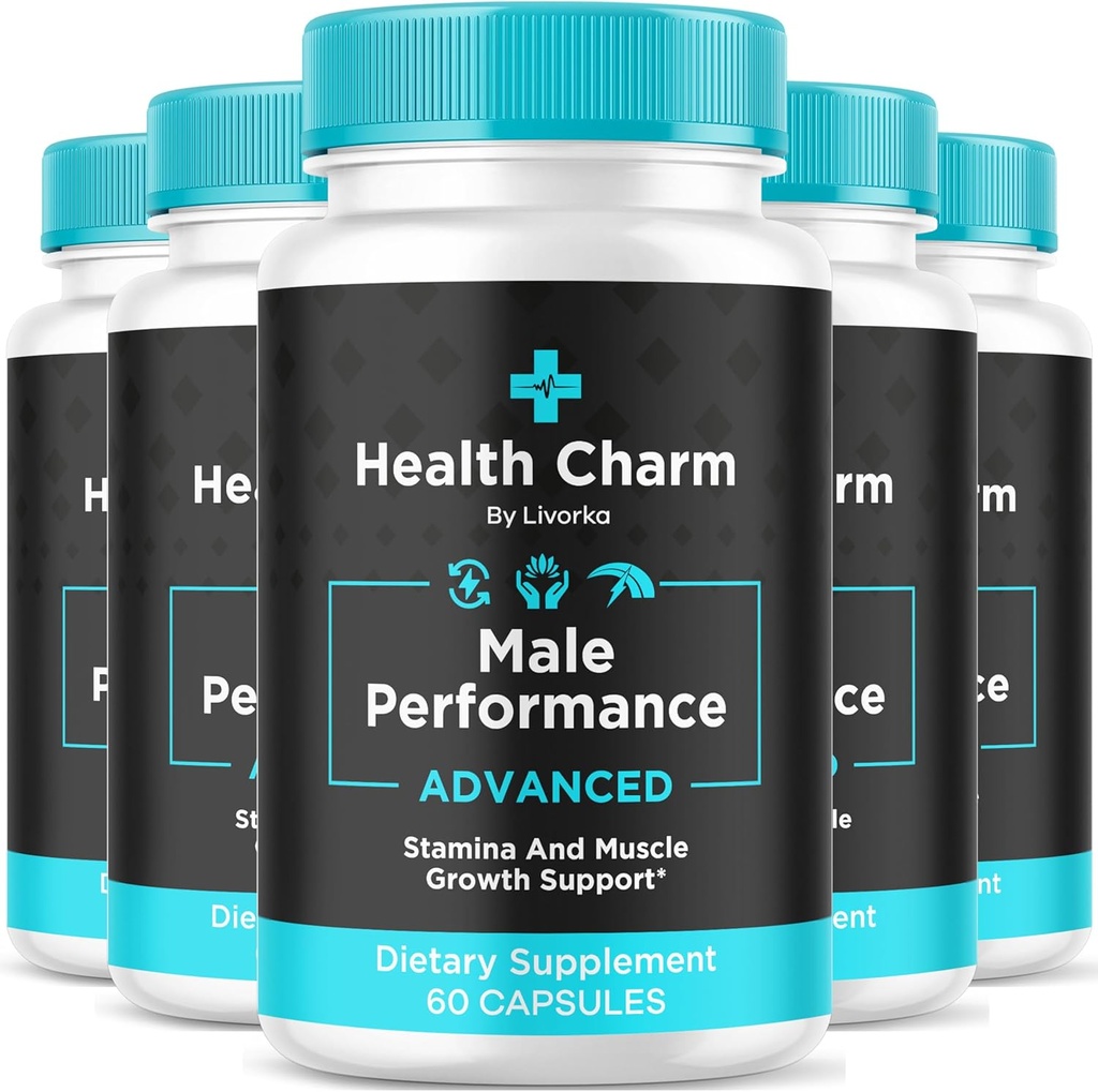 (5 Pack) Health Charm, Health Charm Pills, Health Charm Capsules, Επίσημη Health Charm για τους άνδρες κάψουλες, Health Charm Supplement Support, HealthCharm Όλα τα φυσικά pastillas, 300 κάψουλες για 5 μήνες