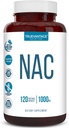 Συμπλήρωμα NAC (N-Acetyl Cysteine) - 1000 mg-Αντιοξειδωτική Υποστήριξη - Προώθηση της Ηπατικής Υγείας και Αποτοξίνωσης - Ενισχύει τον Πνεύμονα και την Ανοσοποιητική Υγεία - Καψάκια λαχανικών - 120 Μέτρα - 60 Υπηρεσίες