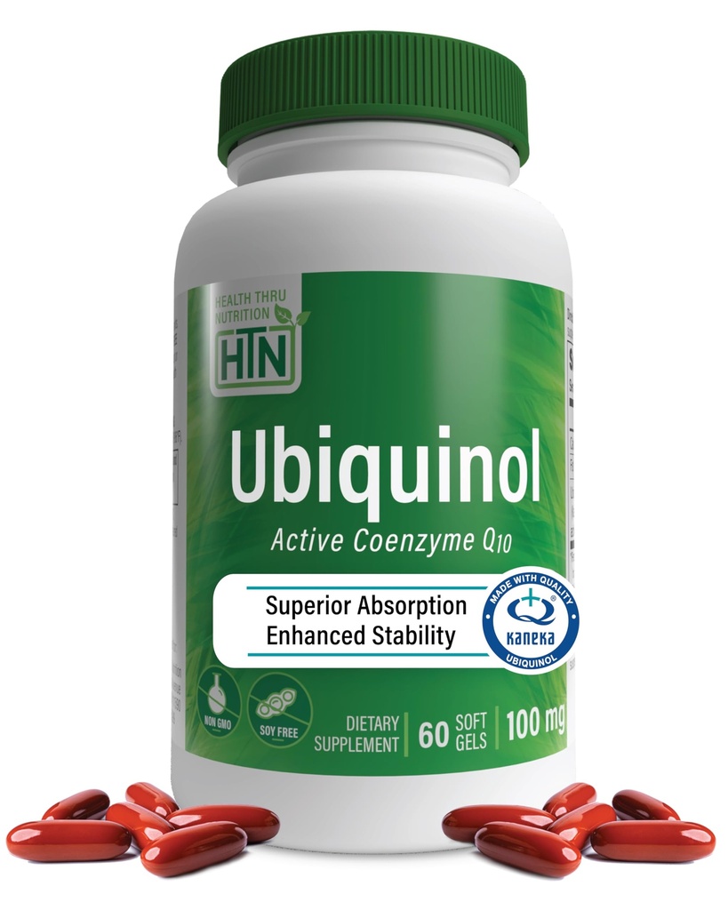 Health Thru Nutrition Ubiquinol 100mg 60 Softgels ως Kaneka QH Μειωμένη CoQ-10 