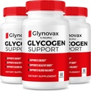 NutraRize (3 Pack) Glynovax χάπια, Glynovax Glycogen Φόρμουλα υποστήριξης, Όλα τα φυσικά συμπλήρωμα για τη διατήρηση της υγιεινής σταθερή επίπεδα, επίσημη Glyno Vax Κριτικές (180 κάψουλες)
