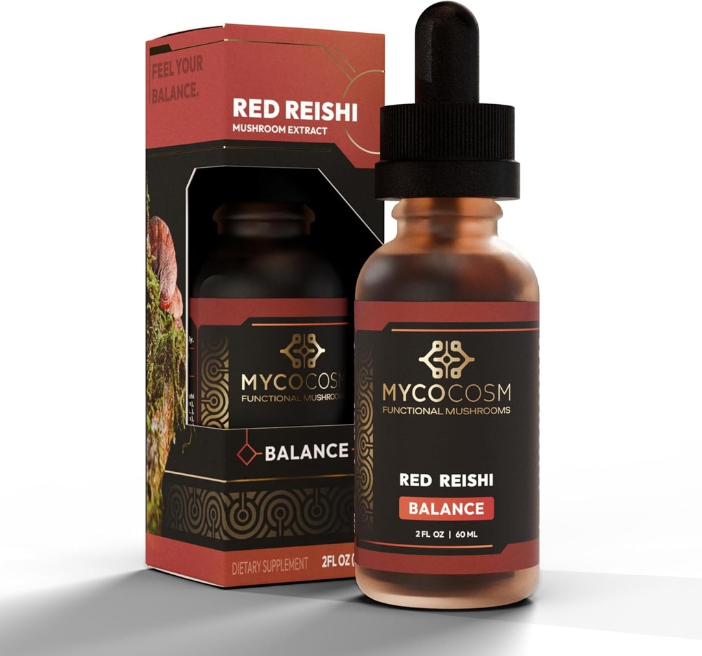 Reishi Extract - Balance - Mushroom Supplement to Promote Longevity - Immune Support - Ganoderma Lucidum - Adaptogen