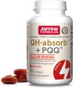 Jarrow Formulas QH-absorb + PQQ - 30 Softgels - Dietary Supplement Supports Mitochondrial Biogenesis, Energy Production & Cardiovascular Health - Up to 30 Servings