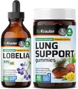 BIO KRAUTER Lobelia Βάμμα 4 Fl. Oz. & Lung Detox 60 Gummies