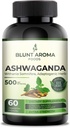 Ashwagandha Extract Capsule - Μεγάλη δύναμη 5200mg σκόνης. Αναμιγνύεται ρίζα τζίντζερ, κουρκουμίνη κουρκουμίνη, ρίζα Alkanet και μαύρο πιπέρι - 60 κάψουλες - 2 μήνες προσφοράς