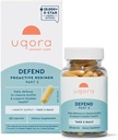 Uqora Defend - Urinary Tract Health Supplement - Support Bladder Health & Cleanse Biofilm* with D-Mannose, Green Tea Extract, Turmeric Extract & More - Gluten-Free - 60 Capsules (30-Day Supply)