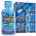 5 ώρες ΕΝΕΡΓΕΙΑ βολές Extra Strength, Blue Raspberry Flavor, 30 Count, 1.93 Fl Oz, Sugar Free, Zero Calories, Amino Acids και Essential B Vitamins, Συμπλήρωμα διατροφής, Feel Alert και Energized, 230 mg καφεΐνη