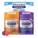Mucinex παιδιά δυνατά μάσημα παιδιά βήχα ιατρική ημέρα και νύχτα αξία πακέτο, εύκολο στη δόση βήχα καταπιεστικό για τα παιδιά με Dextromethorphan, μικτή γεύση μούρων, 32 φάρμακα μασώμενα δισκία