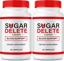 NutraRize (2 Pack) Ζάχαρη Διαγραφή Κάψουλες, επίσημη φόρμουλα υποστήριξης για τη συνολική υγεία, Ζάχαρη Διαγραφή Χάπια για να διατηρήσει υγιή σταθερά επίπεδα, Premium ζάχαρηDelete Παστίλια αναθεώρηση (120 κάψουλες)