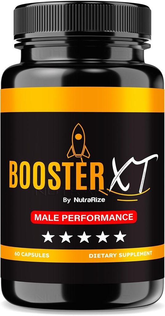 NutraRize Booster XT για άνδρες, αρσενικές κάψουλες ενίσχυσης, Premium Formula για την υποστήριξη της καθημερινής ενέργειας & μέγιστη απόδοση, πολυβιταμίνες χάπια για τη συνολική υγεία, BoosterXT Κριτικές (60 κάψουλες)