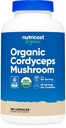 Nutricost Cordyceps Mushroom Caps 1100mg, 90 Serv - CCOF Certified Made with Organic, Gluten Free, 550mg ανά κάψουλα (180 Κάψουλες)