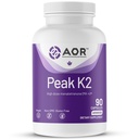 AOR, Peak K2, υποστηρίζει οστική και καρδιοαγγειακή υγεία και κανονικός θρόμβωση αίματος, συμπλήρωμα διατροφής, 90 μερίδες (90 κάψουλες)