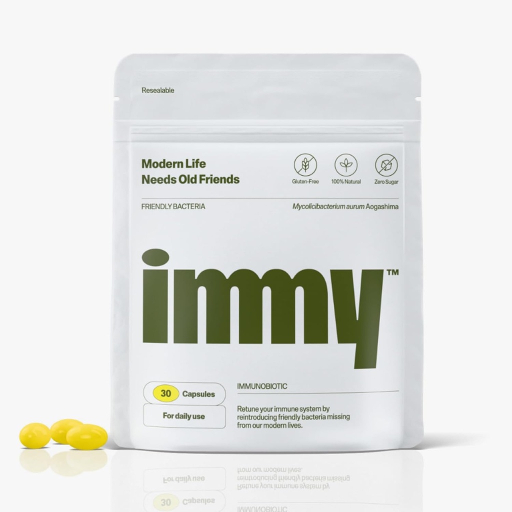 IMMY Immune Supplement for Mood Support and Gut Health, 30 ct. - Υποστηρίζει την κοινή ανακούφιση, εστίαση και υποστήριξη διάθεσης, φυσικό ηρεμιστικό βοήθημα