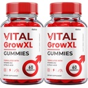 (2 Pack) Vital Grow XL Gummies - Επίσημη Φόρμουλα - Vial Grow XL Advanced Strength Formula, Vital Grow XL Reviews, Συνολική Υποστήριξη Υγείας 1000mg Μέγιστο συμπλήρωμα ευεξίας αντοχής (120 Gummies)