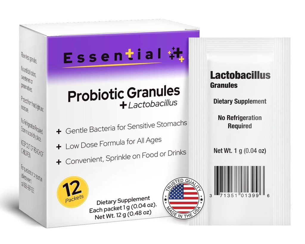 Lactobacillus Probiotics for Women and Men 12 Πακέτα με Lactobacillus Acidophilus & Bulgaricus Probiotic, Διαιτητικά Συμπληρώματα Κοκκία για την καθημερινή υποστήριξη ούρων, Digestive Health & Internal Balance