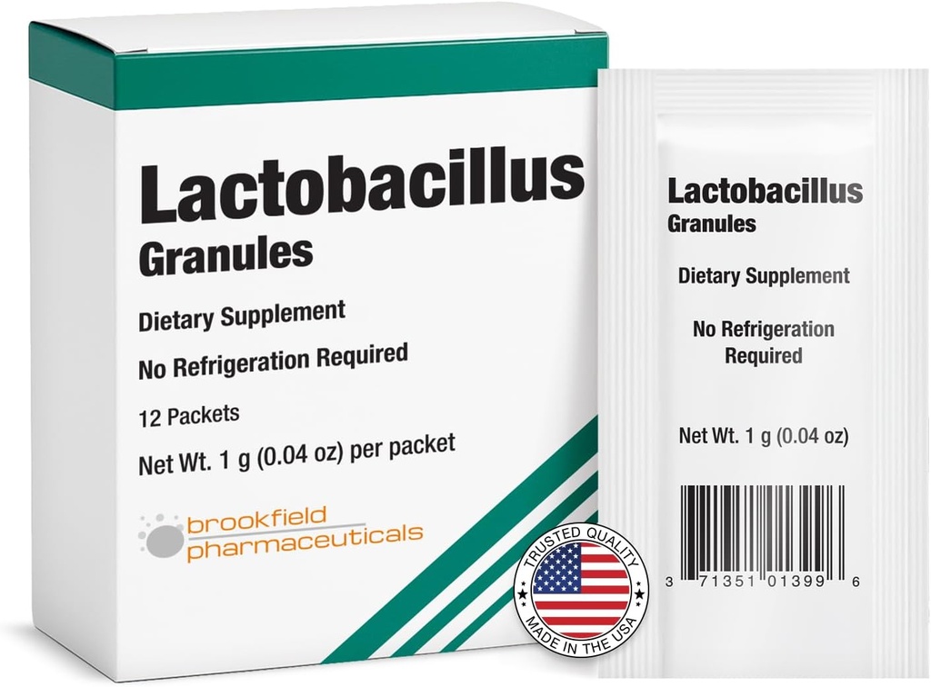 Lactobacillus Probiotics for Women and Men 12 Πακέτα με Lactobacillus Acidophilus & Bulgaricus Probiotic, Διαιτητικά Συμπληρώματα Κοκκία για την καθημερινή υποστήριξη ούρων, Digestive Health & Internal Balance