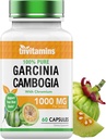 tnvitamins Garcinia Cambogia Extract Κάψουλες (1000 MG x 60 χάπια) με χάπια απώλειας βάρους για γυναίκες και άνδρες* 