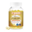 Spoonful Mini Omega 3 Fish Oil, iFOS Certified, 1290 mg ανά υπηρεσία, 120 Softgels Μαργαριτάρια, Μικρό μέγεθος Εύκολα να καταπιούν κάψουλες για γυναίκες και ηλικιωμένους, Made in USA