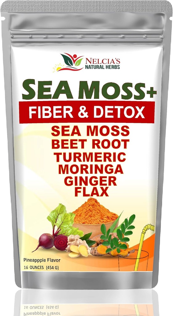Γάλα Thestile με θαλασσινό Moss και Turmiric συμπλήρωμα σκόνης για την υποστήριξη του ανοσοποιητικού, Body Cleanse και αποτοξίνωση Συμπεριλάβετε BeetRoot, Moringa, Dandelion, Burdock και flax σπόρους 16 ουγγιές (28 μερίδες)