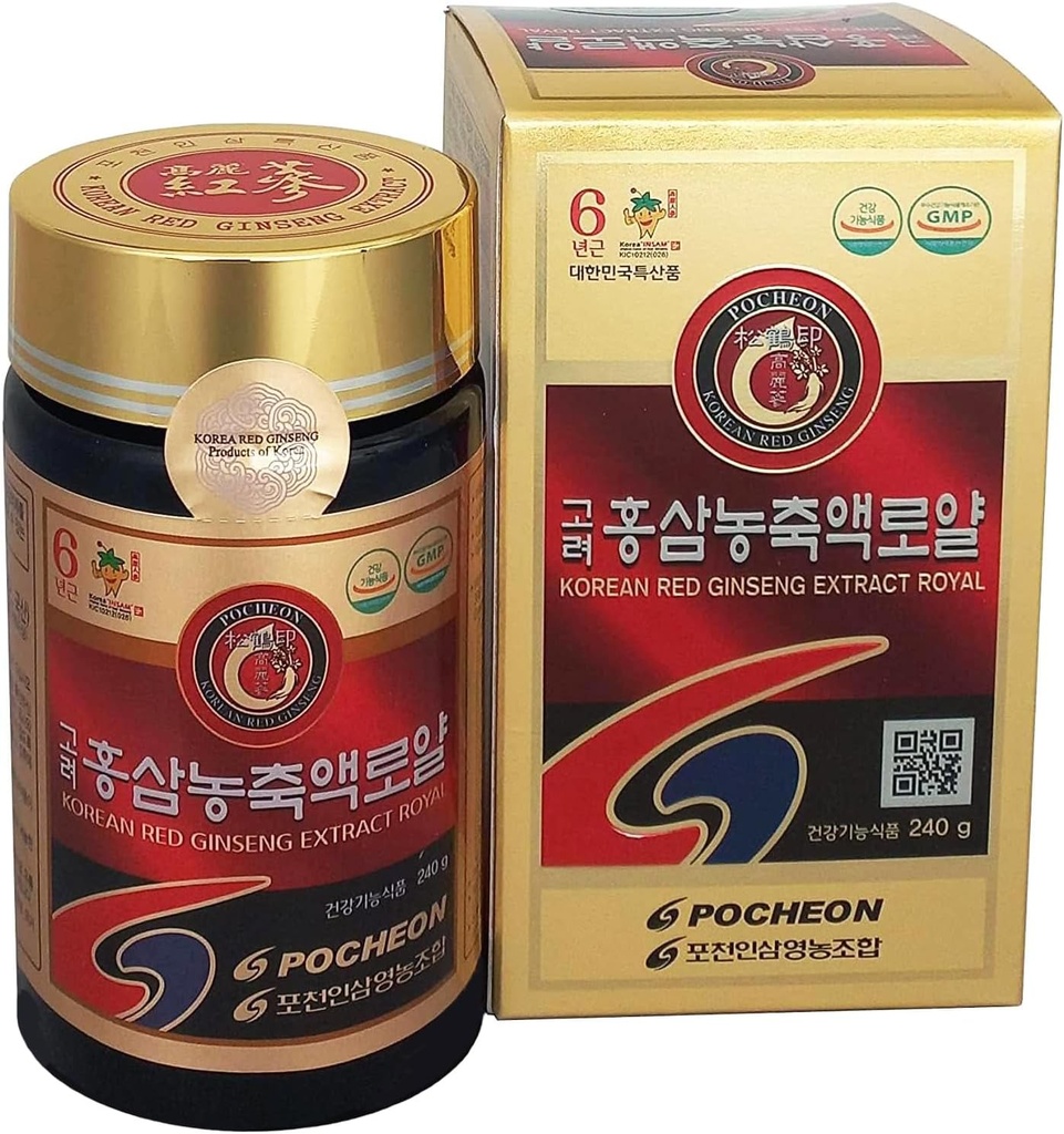 Pocheon 240g (8.5oz), 100% καθαρό κορεάτικο 6years Root Panax Red Ginseng Extract Royal, 70% στερεά κατάσταση, Σαπωνίνη, φυσική ανοσοποιητική υποστήριξη