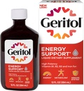 Geritol, Liquid Vitamin και το συμπλήρωμα σιδήρου, την ενεργειακή υποστήριξη, περιέχει υψηλής ισχύος B-βιταμίνες και σίδηρο, ευχάριστη γεύση, εύκολο να καταπιούν, χωρίς τεχνητά γλυκαντικά, μη GMO, 12 Oz