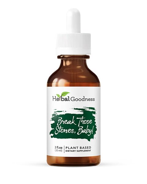 Herbal Goodness Break Those Stones Baby - Kidney Cleanse Detox and Liver Detox Health Herbal Supplement, Chanca Piedra (Kidney Stone Breaker), Dandelion Root Supplement, Milk Thistle - 2 Fl. Oz