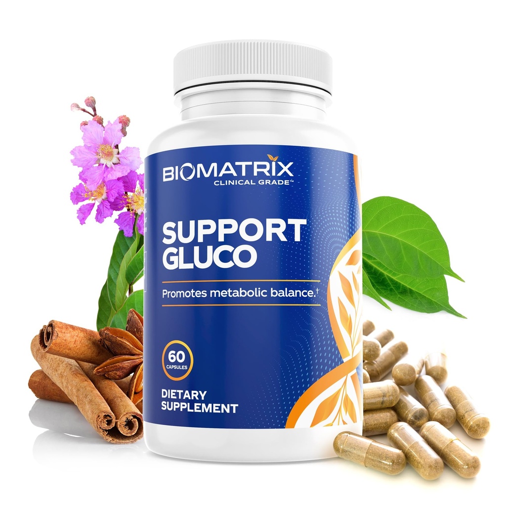 BioMatrix Μεταβολισμός Συμπλήρωμα για άνδρες και γυναίκες, Κανέλα, Gymnema, Lipoic Acid, Vanadyl Sulfate, Chromium Picolinate, Πικρό πεπόνι (60 κάψουλες)