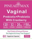 Κολπικό προβιοτικό+Προβιοτικό με Cranberry, 120 δισεκατομμύρια CFU, 32 στεφάνες, 150mg προβιοτικά