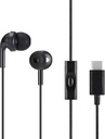   Basics Wired Earbuds with Microphone, In Ear Headphones, USB-C, 4.2 ft long cable, S/M/L Ear Tips, One size, Black