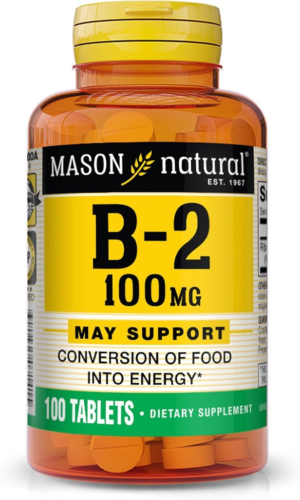 MASON ΦΥΣΙΚΗ ΒΙΤΑΜΙΝΗ B-2 100 mg 100 TABS