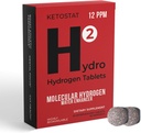 Hydrogen Water Tablets for Drinking Water 60 Count 12 PPM Nanobubbles- Travel Friendly US Company