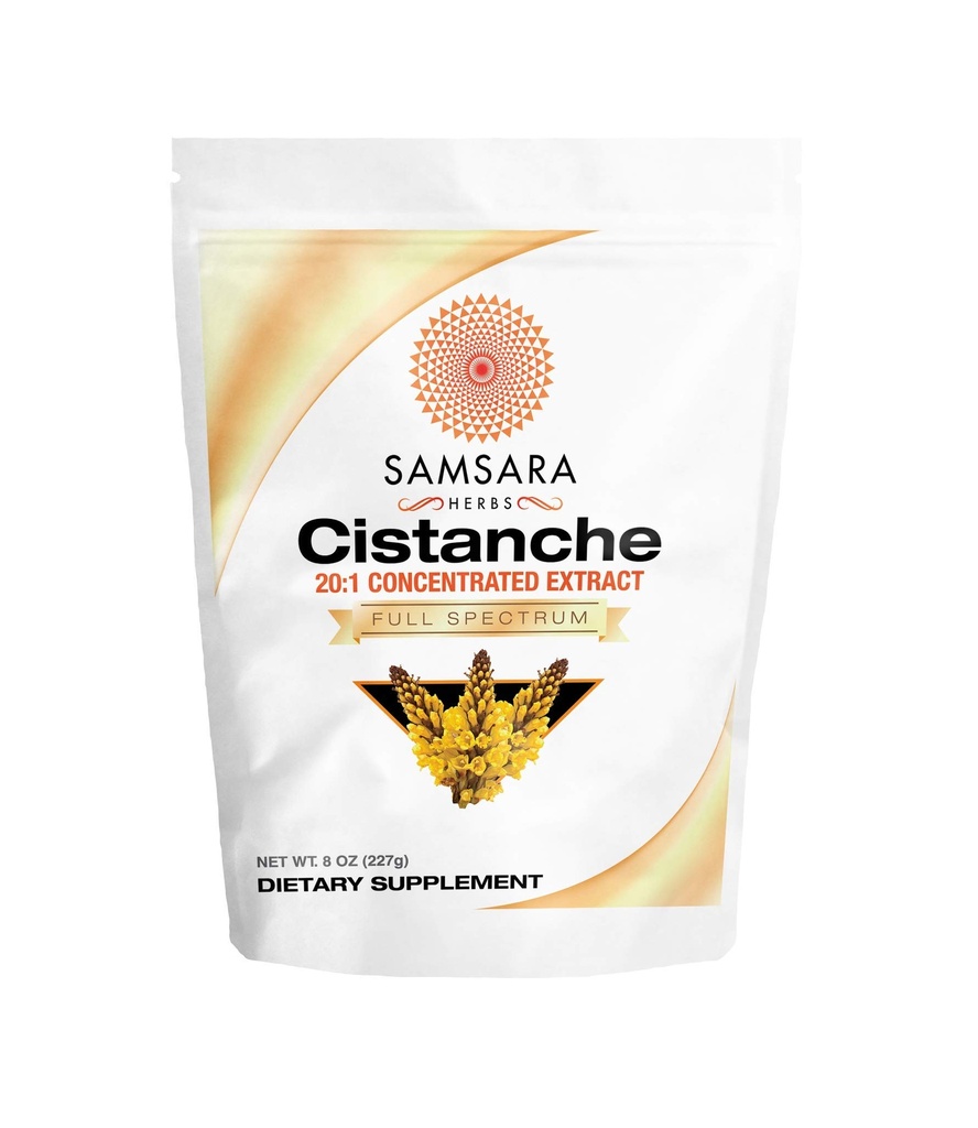 Samsara Herbs Cistanche Extract Powder (8oz) 20:1 Συγκέντρωση - Κατασκευάζεται στις ΗΠΑ - 3rd Party Tested - Δύναμη, Ζωτικότητα & Mood (Huge 2950mg Serving)