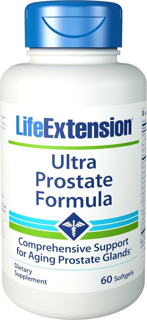 Επέκταση ζωής Ultra Natural Prostate με Apres Flex και Standardized Lignans Softgels, 60 Count