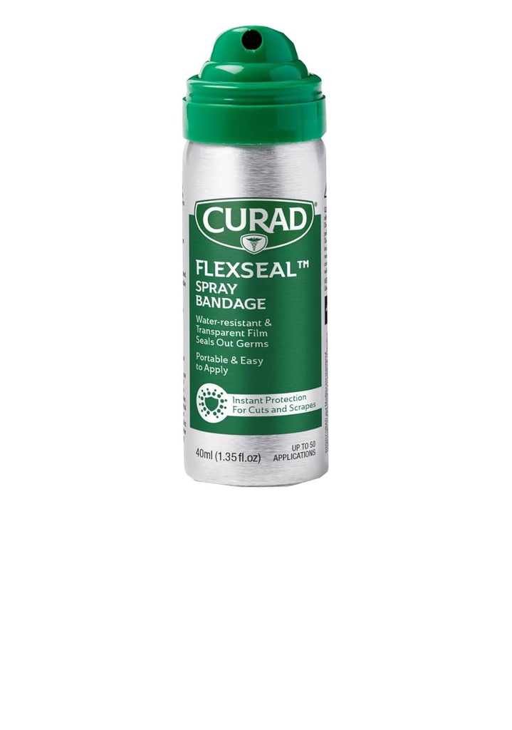 CURAD Liquid Spray Bandage, Αδιάβροχο, Διαφανές, Ιδανικό για περικοπές και αποκόμματα, Quick Wound Care Solution, 40 mL, 1EA