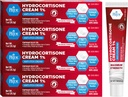 MED Pride Hydro Cortisone (Υδροκορτιζόνη) Κρέμα 1% OTC Μαζική Συσκευασία των 4 X 1 Oz Anti-Itch Αλοιφή για Εξάνθημα, Eczema, Bug Bites
