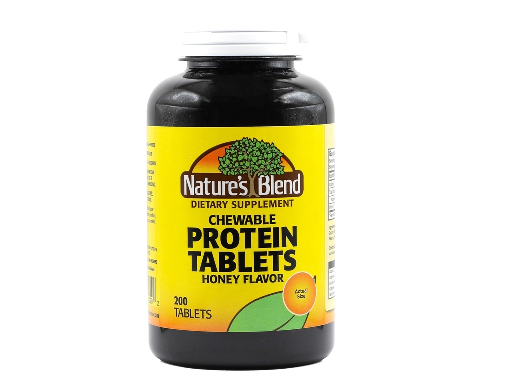 Natures Blend Protein Tablets Μέλι Γεύση 200 Δισκία