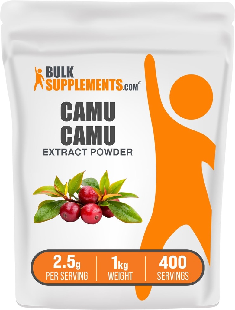 BulkSupplements.com Camu Camu Extract Powder - Superfood Supplement, Herbal Supplement - Vegan & Gluten Free, 2.5g ανά Σερβίρισμα, 1kg (2,2 lbs) (πακέτο των 1)